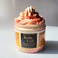 Jar of 'Hello Fall' shower and shave mousse soap on a light background